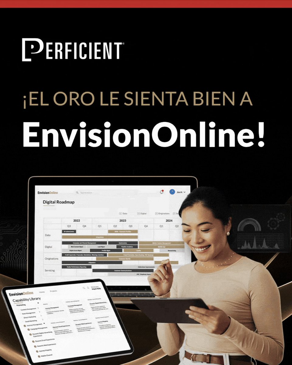 PerficientLATAM's tweet image. ¡Orgullosos de que EnvisionOnline, nuestra plataforma de transformación digital, reciba el premio Gold dotCOMM por innovación en estrategia digital! 🏆 

#EstrategiaDigital #EnvisionOnline #DotCommAwards