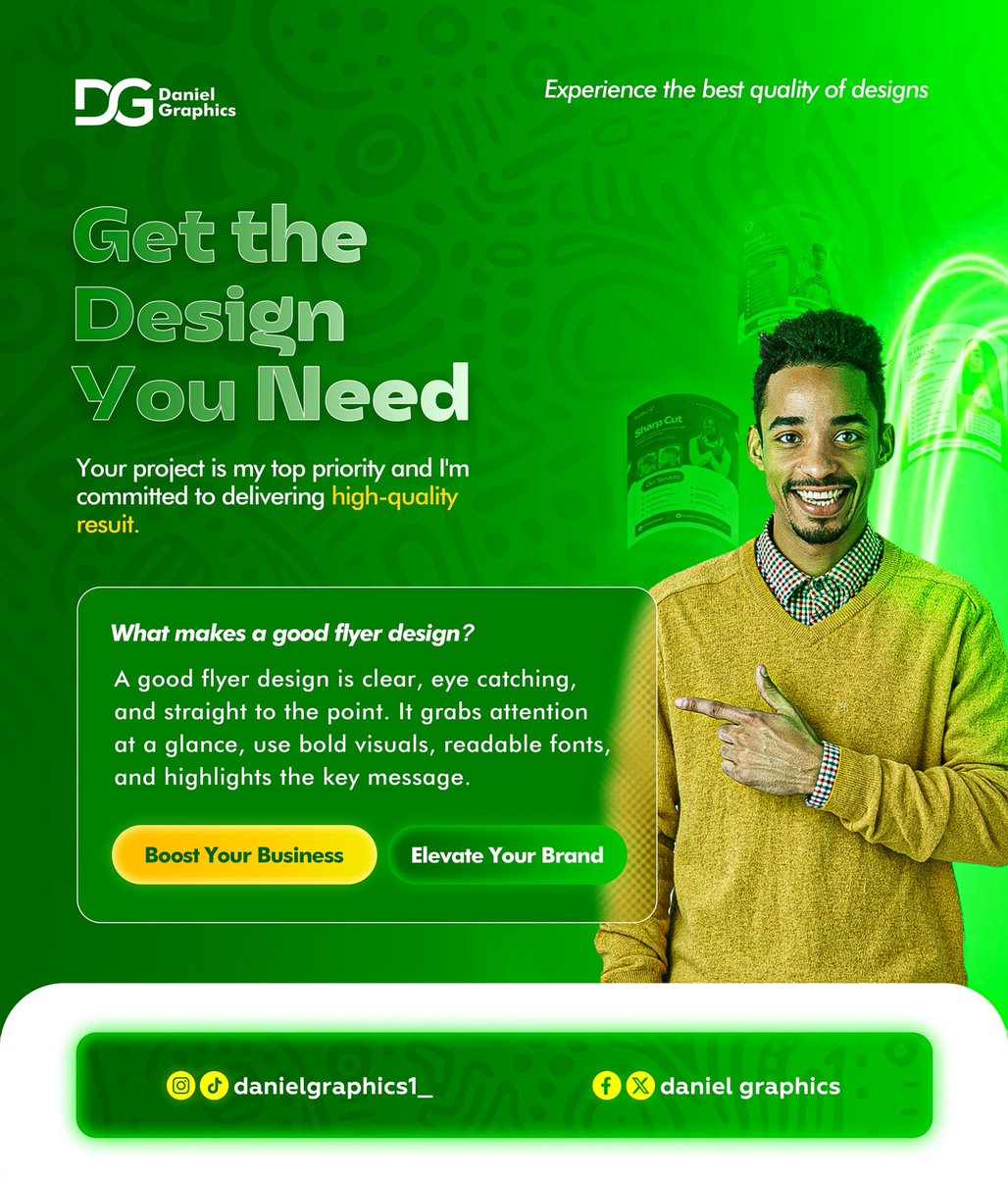 danielgraphics1's tweet photo. Get The Design Youu Need
#danielgraphics #graphicdesigner #brand #flyer #businessflyerdesign #socialmediaflyerdesign https://t.co/hiLYG4vfRM