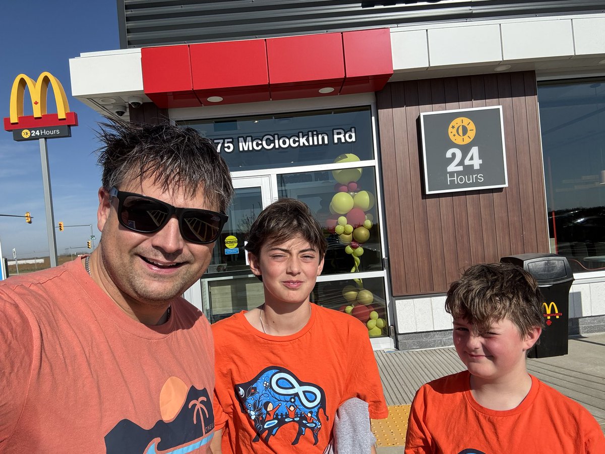 Boys were looking forward to this day for week. VIP Grand Opening. Thanks <a href="/McDonaldsCanada/">McDonald's 🇨🇦</a> for the awesome visit in Hampton Village.