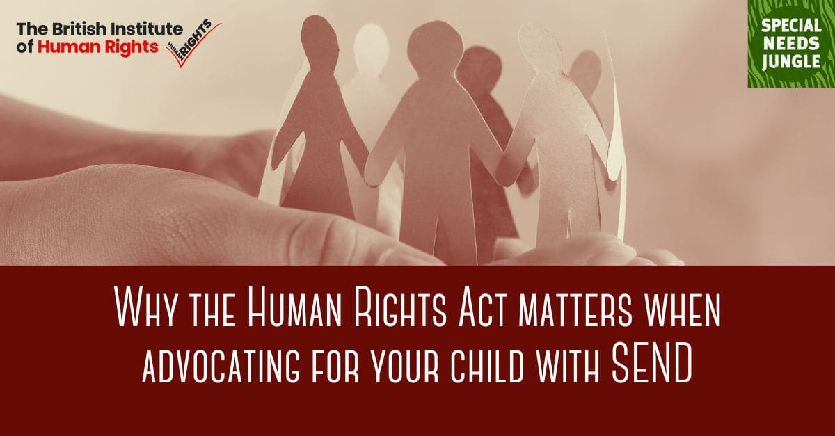 On SNJ Today: Annie Smith <a href="/BIHRhumanrights/">The British Institute of Human Rights</a> shares their new SEND resources and explains how parents can use the Human Rights Act when advocating for their children.  She says BIHR is ready to #SaveOurChildrensRights if EHCP rights  are cut    specialneedsjungle.com/human-rights-a…