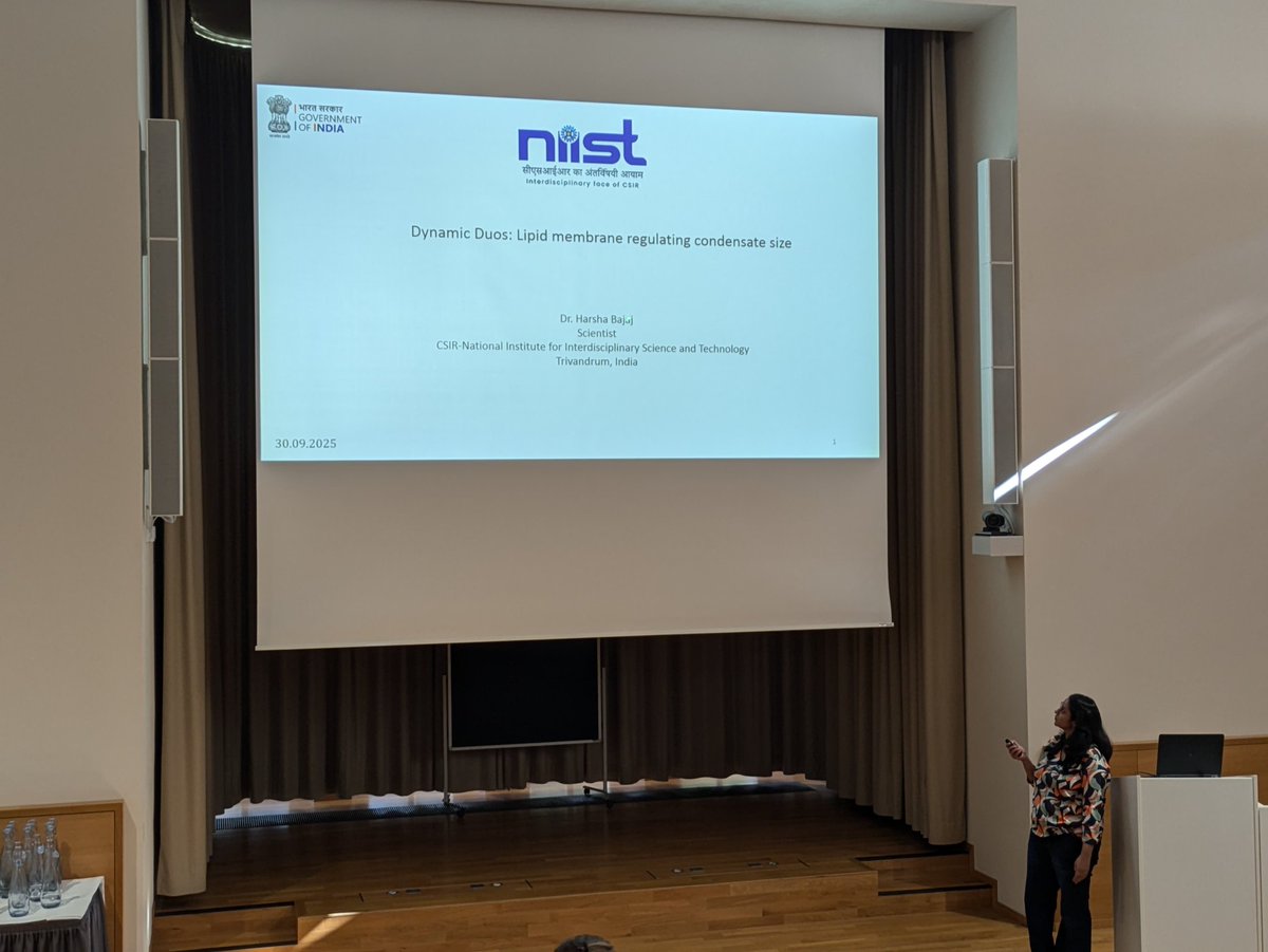 harshabajajlab's tweet photo. Fantastic time presenting at the Biomembrane Days 2025 conference!!
@ANRFIndia #lipidmembranes @lipidchronicles @csir_niist https://t.co/dMBbzQ62Yc