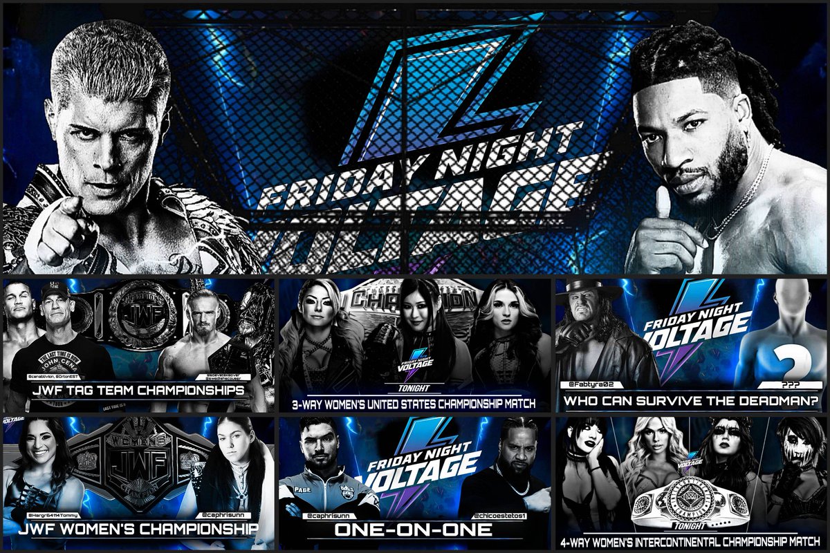 JWF (@officialjwfx) on Twitter photo TONIGHT IN JUST OVER AN HOUR. LIVE ON twitch.tv/imliljayxx!
<a href="/YassinM1303/">Yassin</a> VS <a href="/Hargr64114Tommy/">FANOFWWE</a>
<a href="/cenablivion/">๐น๐๐๐ ๐ต๐ธ</a> & <a href="/OrtonEST/">๐๐ธ๐ฐ๐ช๐ท โ๐พ๐ฉธ</a> VS The Ministry
@BLISSXLEE VS <a href="/mxdscutter/">madelyn๐ธ</a> VS <a href="/C4UTION_Z0NE/">๐๐ผ๐ธโ ๐โ ๏ธ</a>
<a href="/caprhisunn/">๐ค ัฯฯฯะบั ัะฝฮนฮฑ ๐</a> VS <a href="/chicoestetos1/">Chico ๐ต๐น</a>
<a href="/sbevetakeover/">Sbeve the SpookMan๐</a>, <a href="/TheSilentOneO1/">The Silent One</a>. <a href="/Kai_Blue__/">Kai Blue ๐ฆ</a> & <a href="/GayForYeet/">๐Unknown๐</a>
+! TONIGHT IN JUST OVER AN HOUR. LIVE ON twitch.tv/imliljayxx!
<a href="/YassinM1303/">Yassin</a> VS <a href="/Hargr64114Tommy/">FANOFWWE</a>
<a href="/cenablivion/">๐น๐๐๐ ๐ต๐ธ</a> & <a href="/OrtonEST/">๐๐ธ๐ฐ๐ช๐ท โ๐พ๐ฉธ</a> VS The Ministry
@BLISSXLEE VS <a href="/mxdscutter/">madelyn๐ธ</a> VS <a href="/C4UTION_Z0NE/">๐๐ผ๐ธโ ๐โ ๏ธ</a>
<a href="/caprhisunn/">๐ค ัฯฯฯะบั ัะฝฮนฮฑ ๐</a> VS <a href="/chicoestetos1/">Chico ๐ต๐น</a>
<a href="/sbevetakeover/">Sbeve the SpookMan๐</a>, <a href="/TheSilentOneO1/">The Silent One</a>. <a href="/Kai_Blue__/">Kai Blue ๐ฆ</a> & <a href="/GayForYeet/">๐Unknown๐</a>
+!