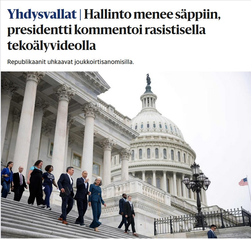 HS käyttää etusivullaan jotain mielikuvituksellista määritelmää rasismista.
Rasismi = ajatus että on biologisesti erillisiä ihmisrotuja, ja osa niistä on parempia kuin toiset.
Trumpin videosta ei sitä löydy. Se stereotypisoi, mutta ei  ole rasistinen.