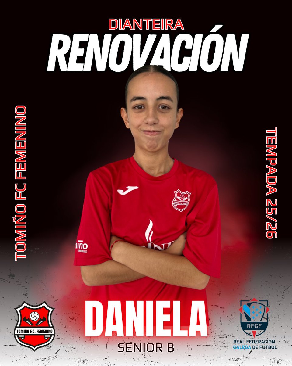 🙌 Chegamos á última quenda de presentacións do Senior B!
As últimas xogadoras que completan o noso cadro son:
🛡️ Silvia
⚙️ Sira
🎯 Daniela
💪 Con todo, Tomiño ❤