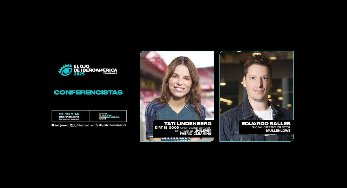 Tati Lindenberg y Eduardo Salles llegan a <a href="/elojofestival/">El Ojo de Iberoamérica</a>  2025 como Conferencistas latinspots.com/noticia/tati-l…
