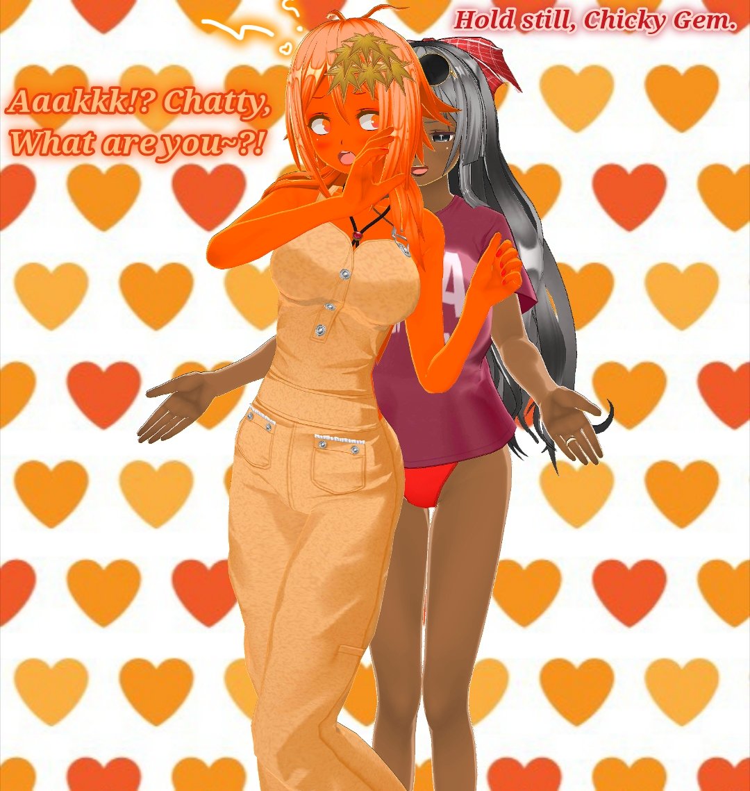 MichaelLoftin5's tweet photo. Chatty reveals Amber-Magmastone's Gem from her bottom back & Amber gets furious at her~😂💎
#CustomCastEdit #CustomCast #Vtuber #StevenUniverse #ProjectXzone #JusticeLeague #Avengers
Amber:CHATTY!💢
Chatty:Ahahaha! Sorry, Sorry, Im just having fun with ya after all:😜👻 https://t.co/YlP857zZ5T