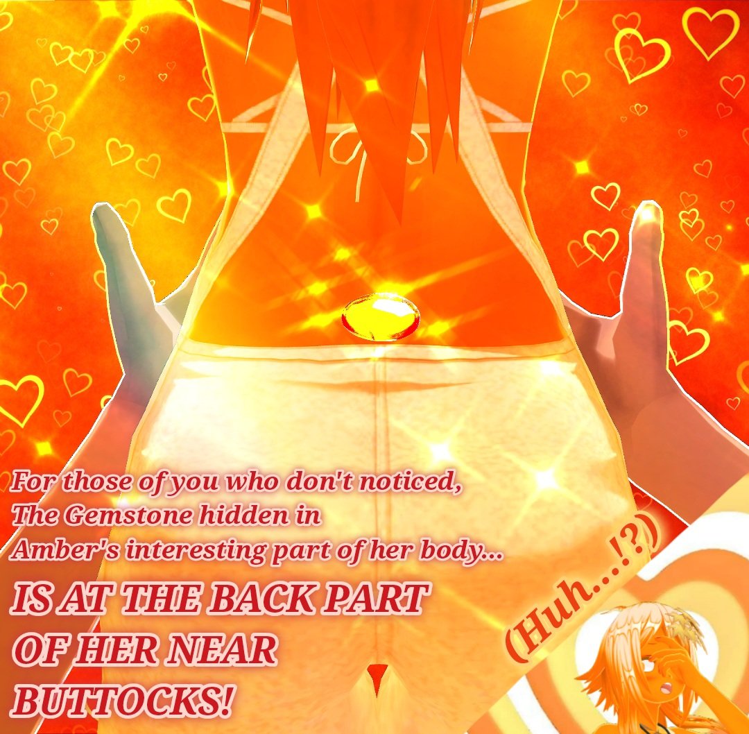 MichaelLoftin5's tweet photo. Chatty reveals Amber-Magmastone's Gem from her bottom back & Amber gets furious at her~😂💎
#CustomCastEdit #CustomCast #Vtuber #StevenUniverse #ProjectXzone #JusticeLeague #Avengers
Amber:CHATTY!💢
Chatty:Ahahaha! Sorry, Sorry, Im just having fun with ya after all:😜👻 https://t.co/YlP857zZ5T