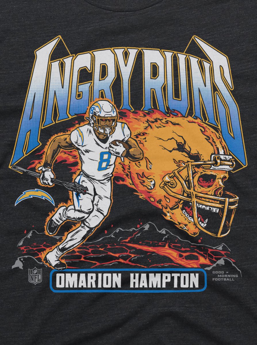 KyleBrandt's tweet photo. OMARION HAMPTON #BoltUp 

Nasty 😡ANGRY RUNS😡  Week 4 winner.  

Get it only here: https://t.co/iDz1NXxiF1 https://t.co/HMEe6vq8Y8