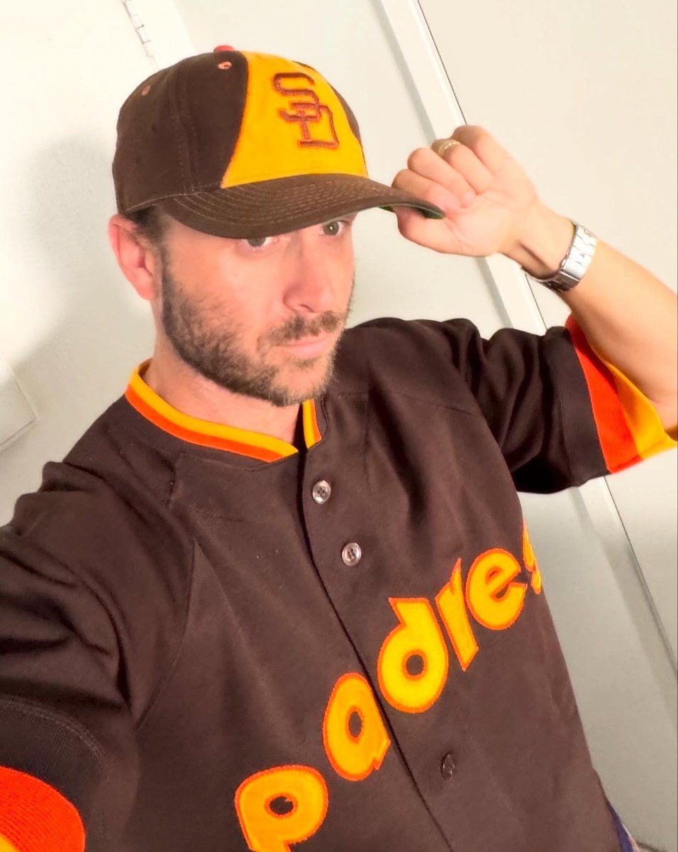 DylanTweetin's tweet photo. Channeling the spirit of 1984 today by wearing all ‘84 team gear. Including my late grandpa’s cap that he wore during that World Series season. #Postseason #Padres #CubBusters https://t.co/w1Uf1jPDns