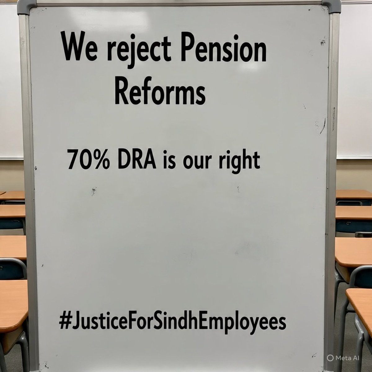 Lighari_Hashim's tweet photo. Sindh employees are not asking for charity. They demand their due rights after years of loyal service. When teachers, health workers,  clerks &amp;  poor peon, strike together, it signals a revolution
@BBhuttoZardari @MuradAliShahPPP
@SindhCMHouse @AseefaBZ
#JusticeForSindhEmployees https://t.co/gT6ZCTjbG1