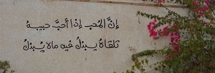 "إنّ المُحِبّ إذا أحبّ حبيبُه
تراهُ يبذُل فيهِ ما لا يُبذَلُ!"