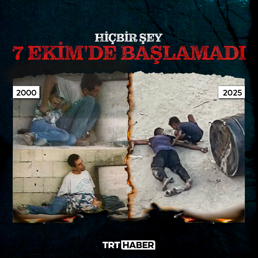 İsrail terörü yeni başlamadı.

25 yıl önce bugün, soykırımcı İsrail güçleri 12 yaşında Gazzeli Muhammed'i babasının kollarında hayattan kopardı.

Aradan çeyrek asır geçti, Filistin sokaklarında yaşanan acı değişmedi…