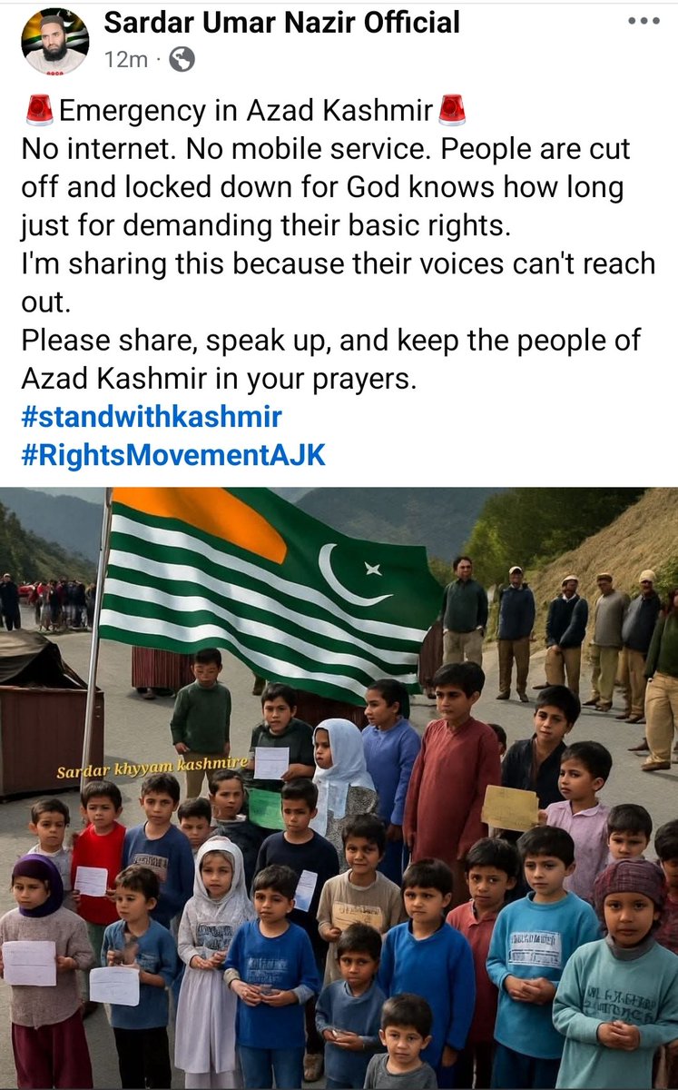 FahadAl59701565's tweet image. #AwamiActionCommittee
#standwithkashmir
#AJKRightsmovement
#AzadKashmir 
#azadkashmirprotest 
#Kashmir