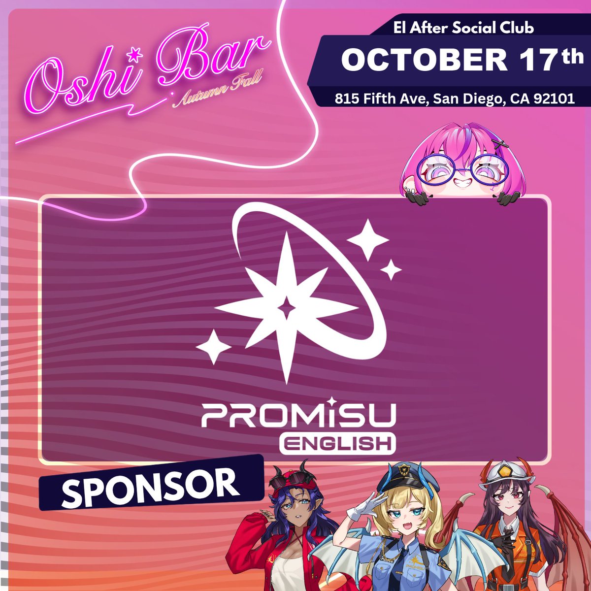 📢Sponsor Alert📢

We'd like to thank @promisu_ent_en for helping make Autumn Fall possible! 

They have a brand new EN branch breaking into the industry! Check out ENGuard's three lovely talents! Promisu will be handing out some sweet trading cards EXCLUSIVELY of the ENGuard