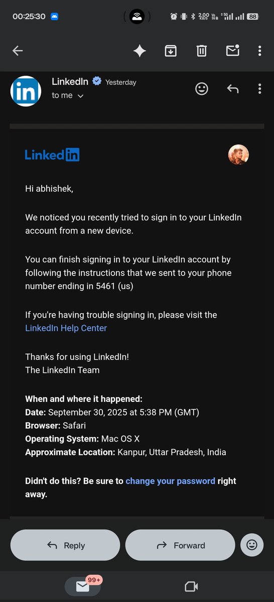 abhishek kumar (@abhi_click_) on Twitter photo Hi <a href="/LinkedInHelp/">LinkedIn Help</a>  Today I got that someone hacked my LinkedIn account and he added a new mobile number to that for two steps verification .. I have to get back my account please help me to get back it .It is very important for . 😭😭🙏🙏🙏
<a href="/LinkedIn/">LinkedIn</a> <a href="/LinkedInIndia/">LinkedIn India</a> Hi <a href="/LinkedInHelp/">LinkedIn Help</a>  Today I got that someone hacked my LinkedIn account and he added a new mobile number to that for two steps verification .. I have to get back my account please help me to get back it .It is very important for . 😭😭🙏🙏🙏
<a href="/LinkedIn/">LinkedIn</a> <a href="/LinkedInIndia/">LinkedIn India</a>