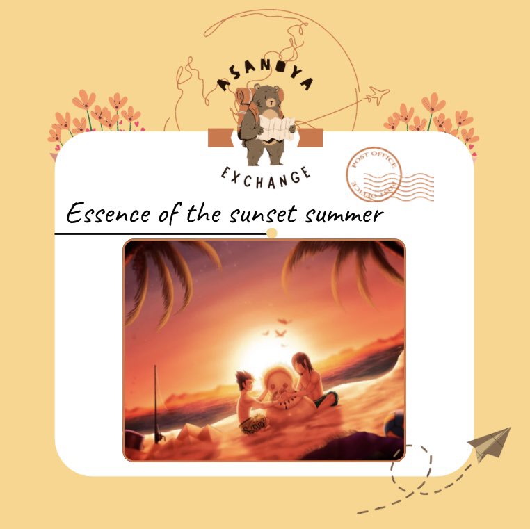 🧸 Essence of the sunset summer
⚡️ for <a href="/megoomies/">meg 🐈‍⬛ 🌙</a> 
🧸 Rated G
⚡️Art | Fluff

archiveofourown.org/works/70861931