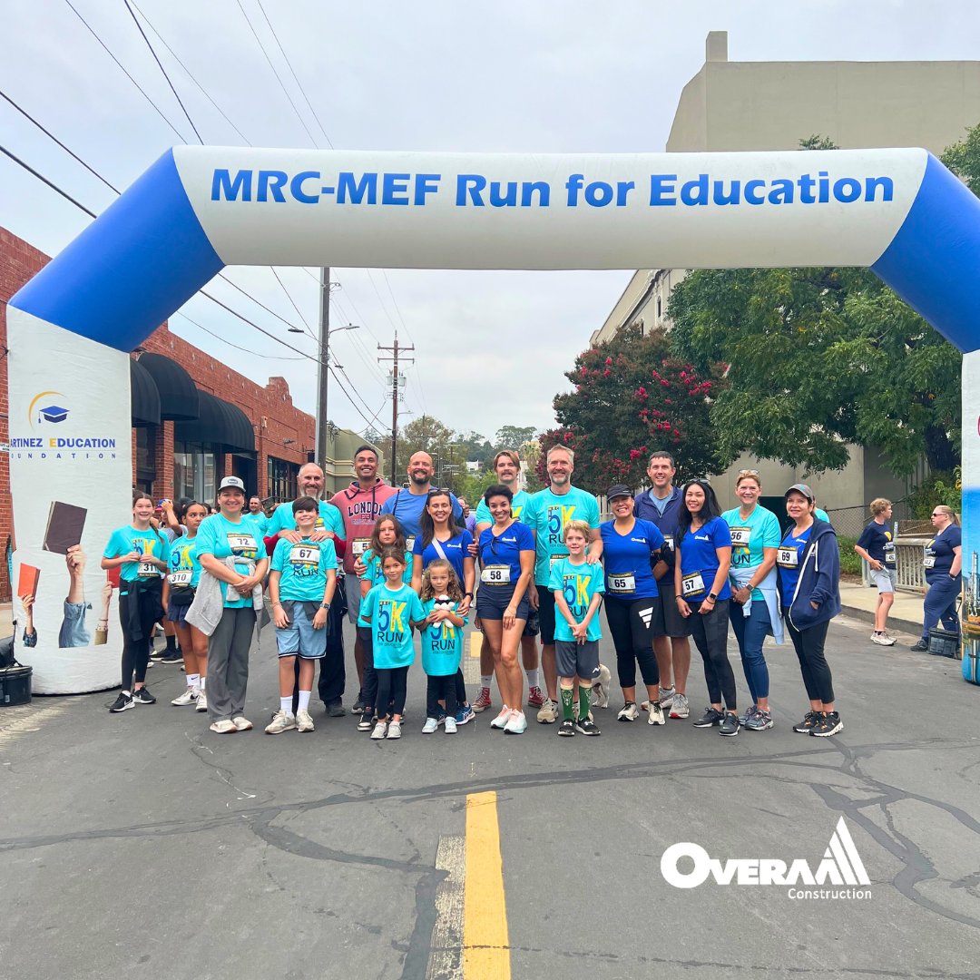 OveraaConstruct's tweet image. Overaa was proud to sponsor the 2025 Run for Education in @cityofmartinez ! Our team joined the community to support @MartinezUnified students &amp;amp; schools. Big thanks to Martinez Education Foundation + @MartinezRefCo for hosting this fun event!

#Overaa #RunForEducation #Martinez