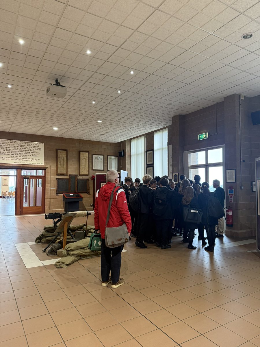 SommeAssoc's tweet photo. As part of our education program the Somme Museum welcomed 63 students from Ballyclare High School today. They were guided around the museum by Austin and Tim.
We look forward to welcoming the students from Ballyclare again tomorrow & Friday.
#educatingfuturegenerations https://t.co/qto50oxMHP