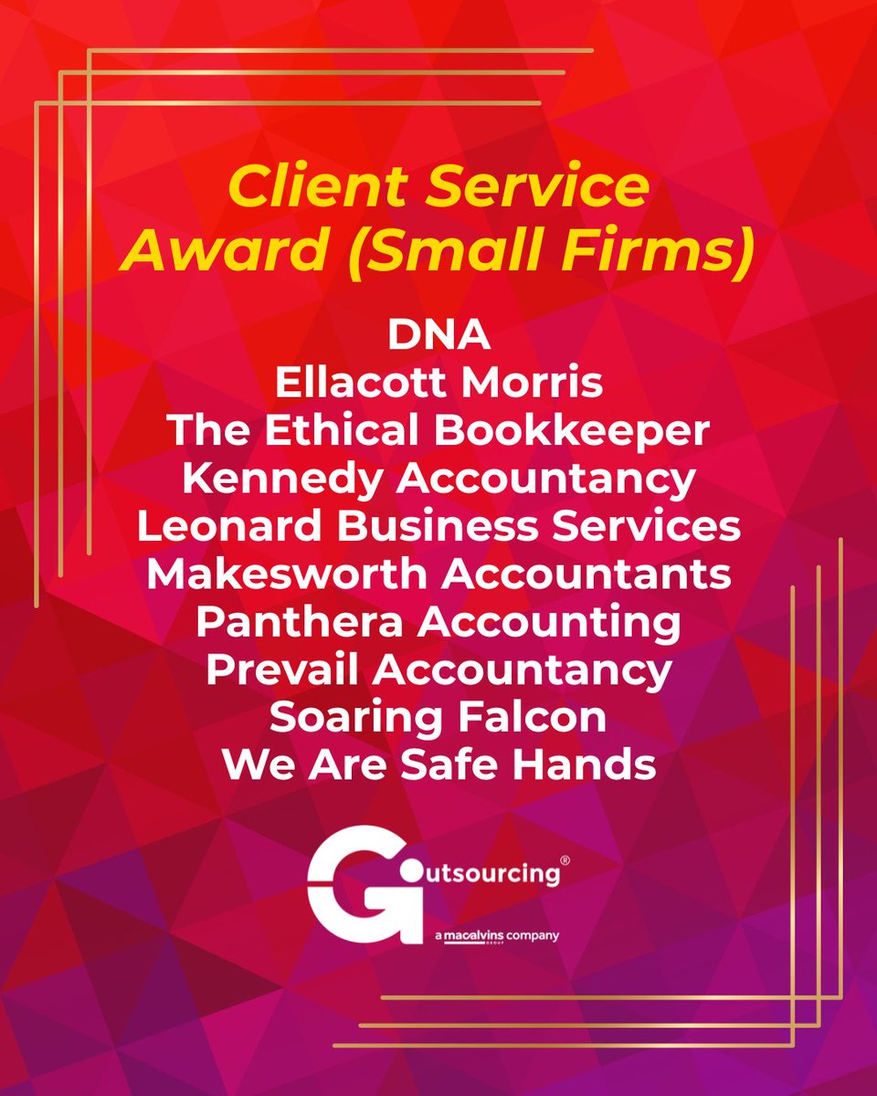 GIOutsourcing's tweet photo. Good luck to all the incredible businesses at tonight's Accounting Excellence Awards. 

Best of luck to everyone! 

#AE25 #Awards #Celebrations #Accountancy https://t.co/dtDE3n0q9U