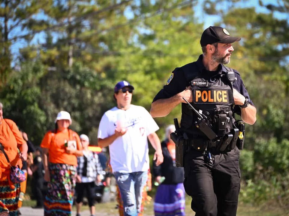 It was a powerful day of remembrance in Wiikwemkoong as the community came together for the Every Child Matters Powwow, honouring the lives and legacies of residential school survivors and those who never made it home. 

The Wikwemikong Tribal Police Service was honoured to stand