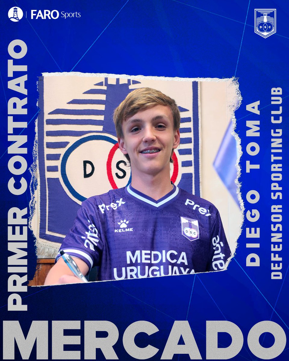 faro_sports's tweet photo. ¡𝐂𝐎𝐍𝐓𝐑𝐀𝐓𝐎 𝑭𝑨𝑹𝑶 𝑺𝑷𝑶𝑹𝑻𝑺!

¡𝐅𝐞𝐥𝐢𝐜𝐢𝐭𝐚𝐜𝐢𝐨𝐧𝐞𝐬 𝐃𝐢𝐞𝐠𝐨 𝐓𝐨𝐦𝐚! por firmar tu primer contrato profesional con @defensorsp.

Grandes desafíos y metas te esperan.

¡Éxitos en tu nueva etapa! https://t.co/bHsXmkOwdk
