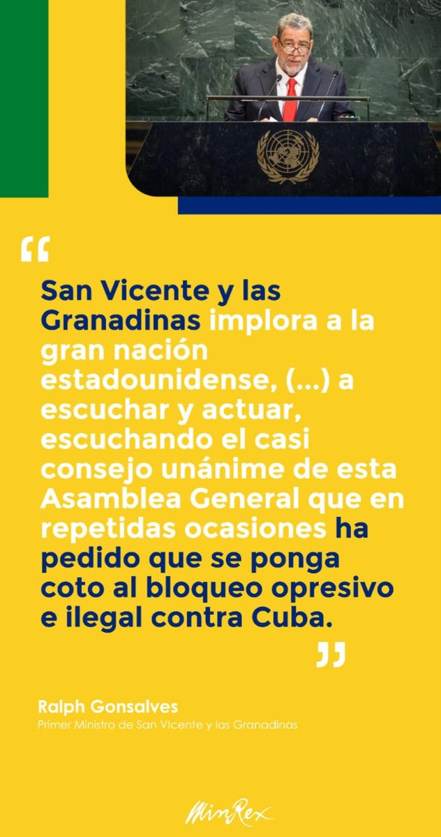 Gracias a nuestros hermanos del Caribe por su firme rechazo a la política de Bloqueo contra Cuba.
