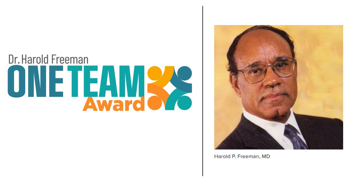 🌟CALL FOR NOMINATIONS 🌟 Do you know a navigation team that exemplifies compassionate, innovative, and patient-centered care? Nominate them for the Dr. Harold Freeman One Team Award: bit.ly/4pMRIvB

#PatientNavigation #OncologyNavigation #OneTeamAward #HaroldFreeman