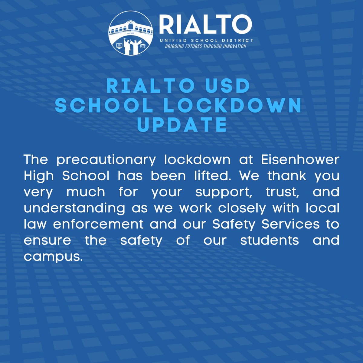 Rialto Unified School District tweet media