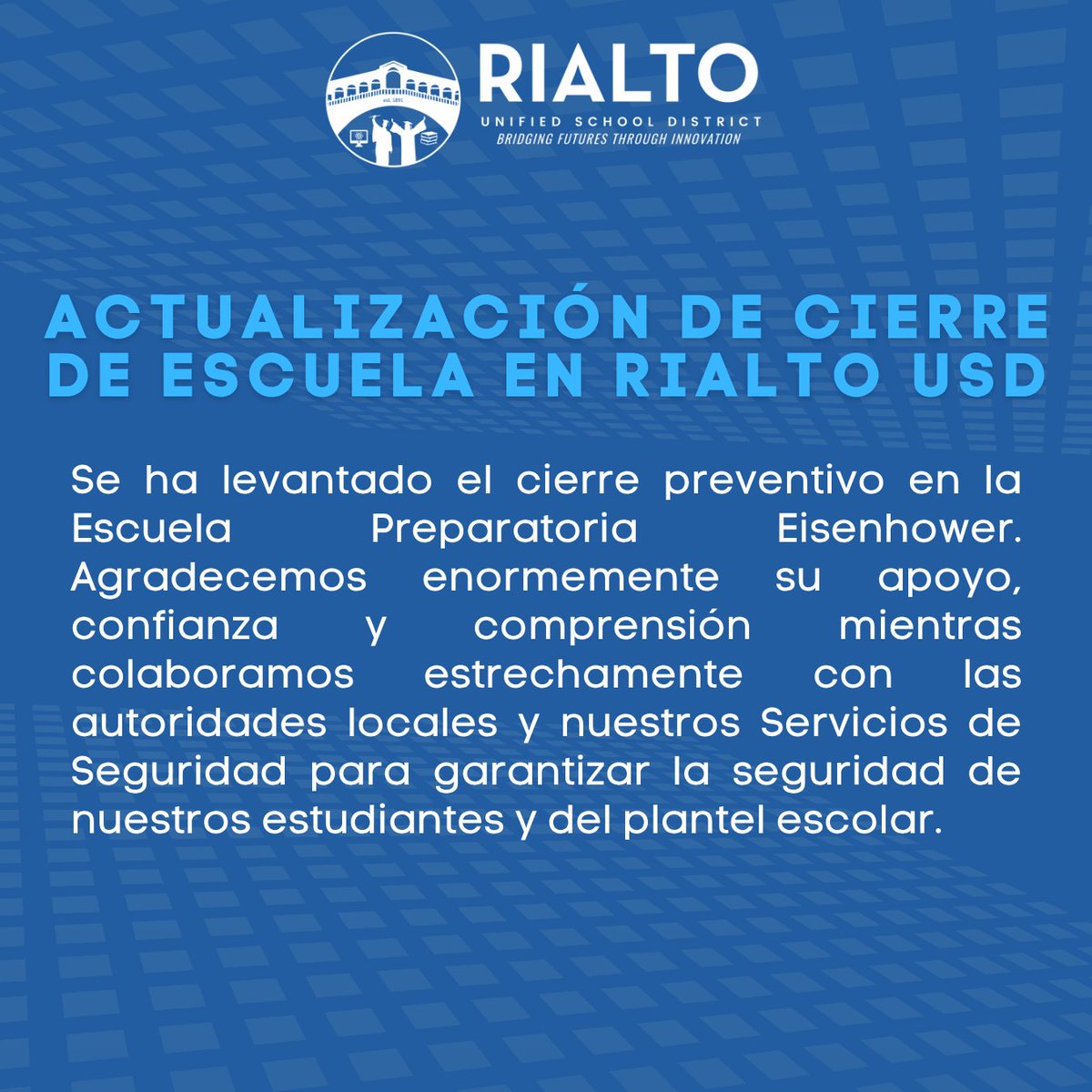Rialto Unified School District tweet media