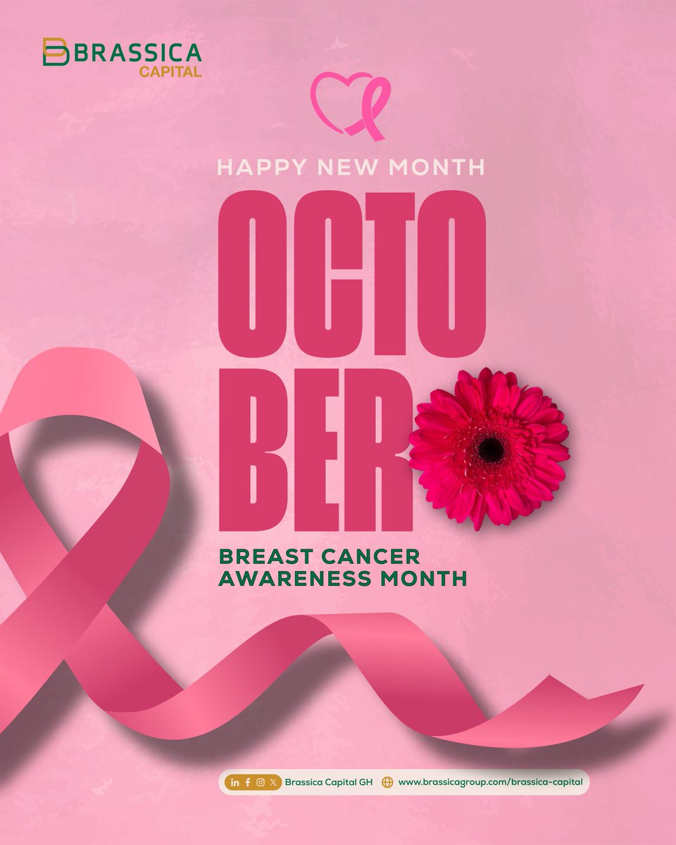 Happy New Month from all of us at Brassica Capital. Here’s to smart investments, growth and new opportunities.

#InvestWithBrassica #BrassicaCapital #BreastCancer #BreastCancerAwarenessMonth