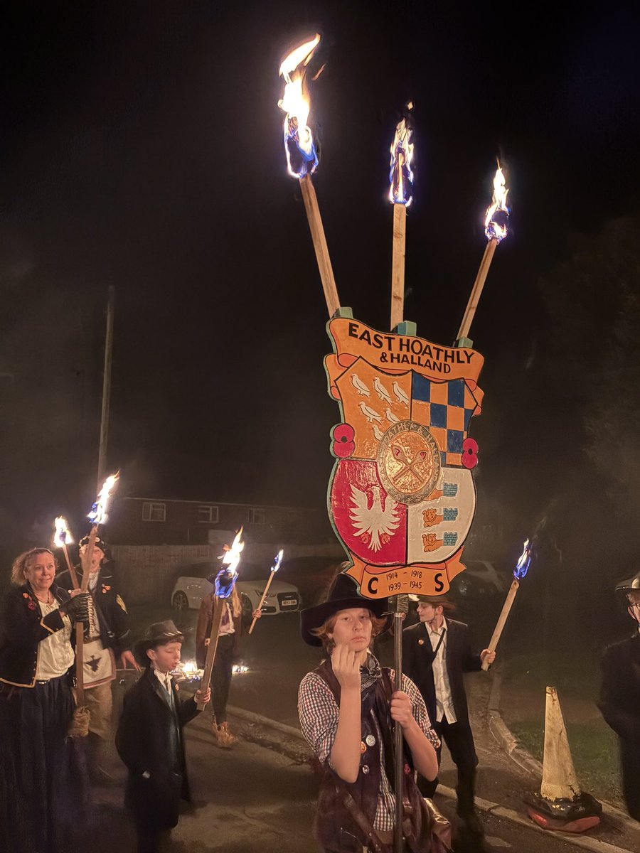 So down here in #SussexByTheSea bonfire season is in full swing. Last Saturday we marched in a nearby village’s celebrations and my eldest daughter Pearl won the best dressed badge carrier trophy! I’m extremely proud to be Chairman of East Hoathly and Halland Carnival Society but