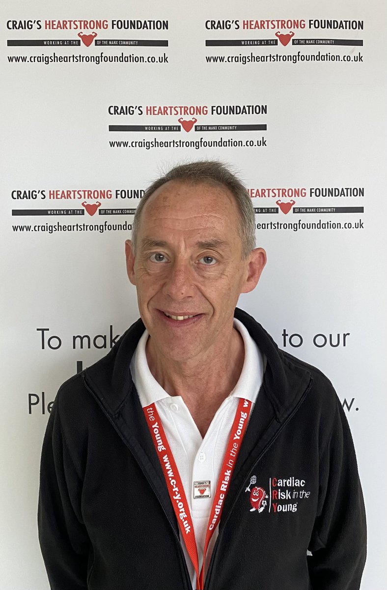 This is our good friend Tony Hill from <a href="/CRY_UK/">CRY</a> . Tony is the screening manager and last weekend attended his 31st Isle of Man heart screening. He has attended every single one since 2007. Tony has become a great friend of the Charity &amp; we can’t wait for many more screenings❤️💪🏻