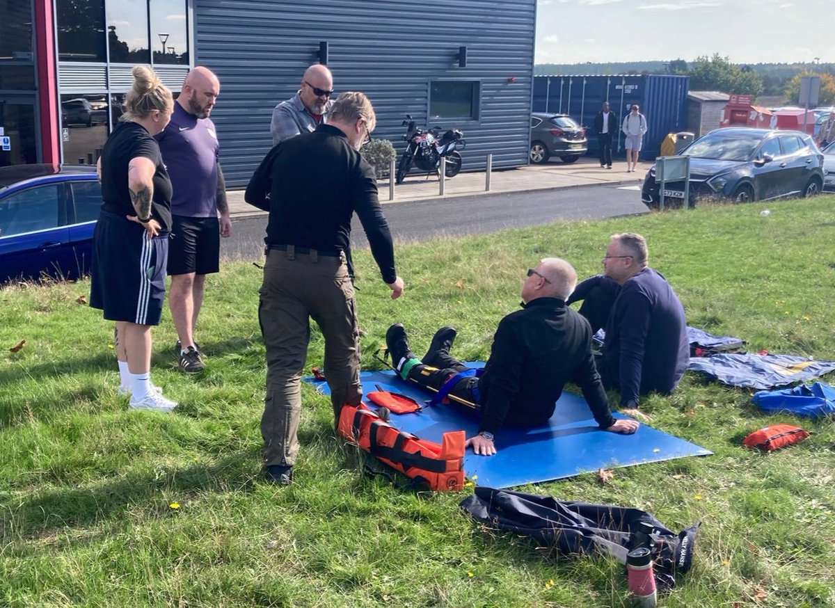 NUH_CS's tweet image. Day 2 of our Offshore Medics Course,  which means it must be the PHTLS Course! From basic airway management through to surgical airway practice! Trauma scenarios and the HOT protocol!