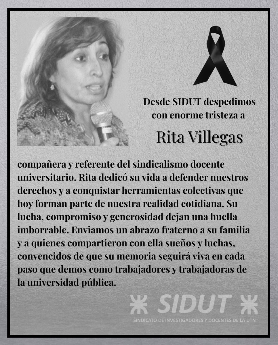 SIDUT SINDICATO DE INVESTIGADORES Y DOCENTES UTN tweet media