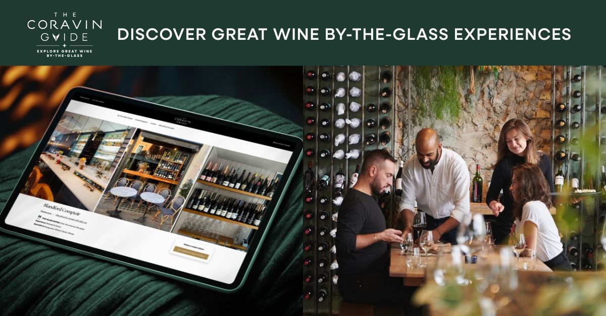 Coravin's tweet image. Explore exceptional wines by the glass, anywhere you go. The Coravin Guide connects wine lovers with top restaurants, bars &amp;amp; sommeliers. 

Taste more, commit less. Available in select cities: bit.ly/4mM4BTY