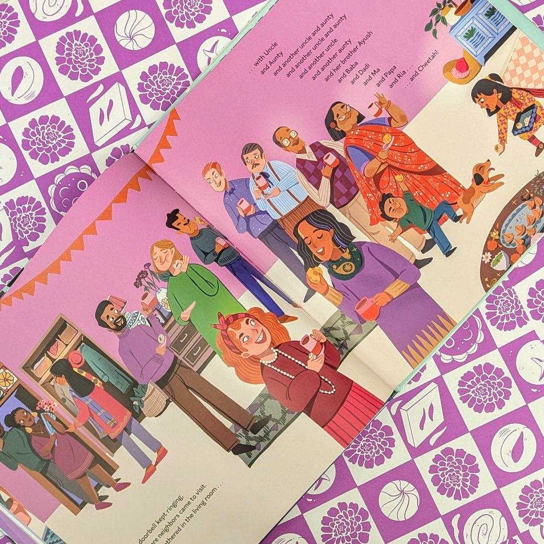 WizardOfWaffles's tweet photo. HAPPY BOOK BIRTHDAY 🎂 @namrataagarwal &amp; Parvati Pillai 
⭐"rich narrative, this book covers an important but underrepresented Indian tradition of gifting mithai boxes, making it a necessary purchase or read"-SLJ
"A sweet story that speaks to the joys of sharing"-Kirkus https://t.co/DkkyZbDEZX