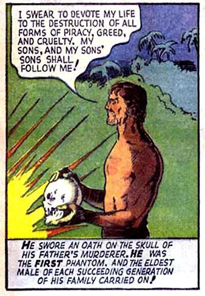 Chronicle_Tweet's tweet image. #OnThisDay back in 1936, #LeeFalk &amp;amp; #RayMoore started telling us phans for the first time the origin of the #Phantom being passed down generation to generation. Such an unique origin story compared to many other super heros