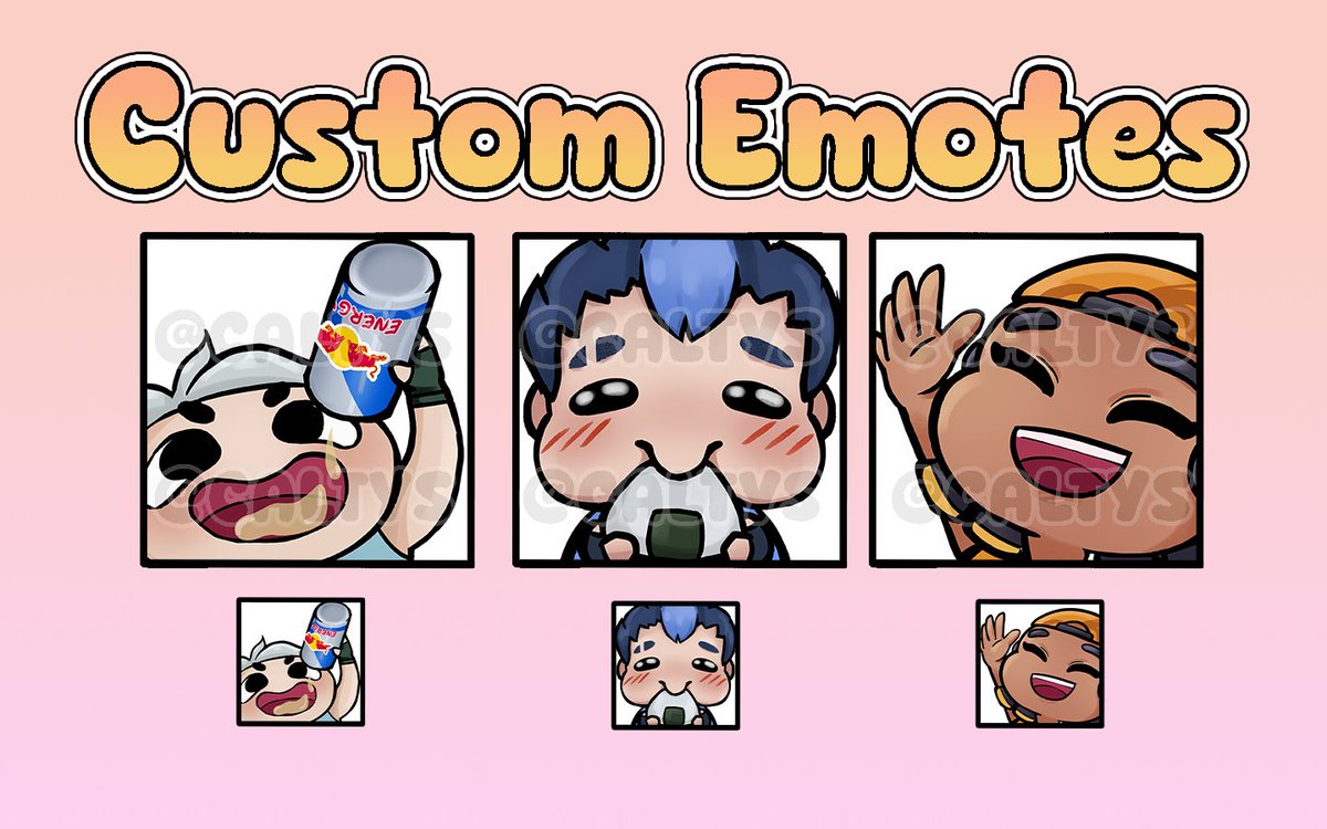 some of my most recent emotes! valorant themed #commission #vgen #caltyscomm