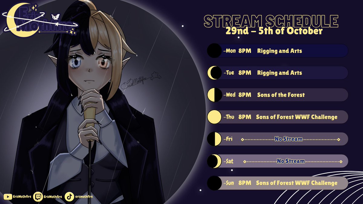 ErisMothfire's tweet photo. Schedule TIME πβ¨
Twitch: https://t.co/Q9iQzyu3CP
YouTube: https://t.co/DOxJbdlMWC
TikTok: https://t.co/EF3PKYaIuz
Art Tags: #MothfireArt #MothfireWild
More below ππ½ https://t.co/kQEk8HSoRj