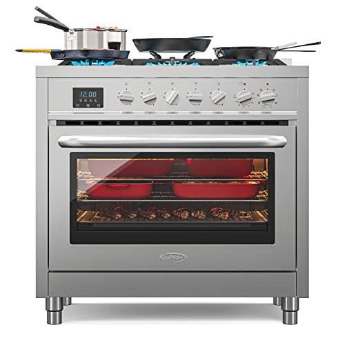 cooker9471's tweet image. 36&quot; Dual-Fuel Range Cooktop with Convection Oven  - range-cooker-reviews.com/products/36-du… #KitchenInspiration #CookingCommunity