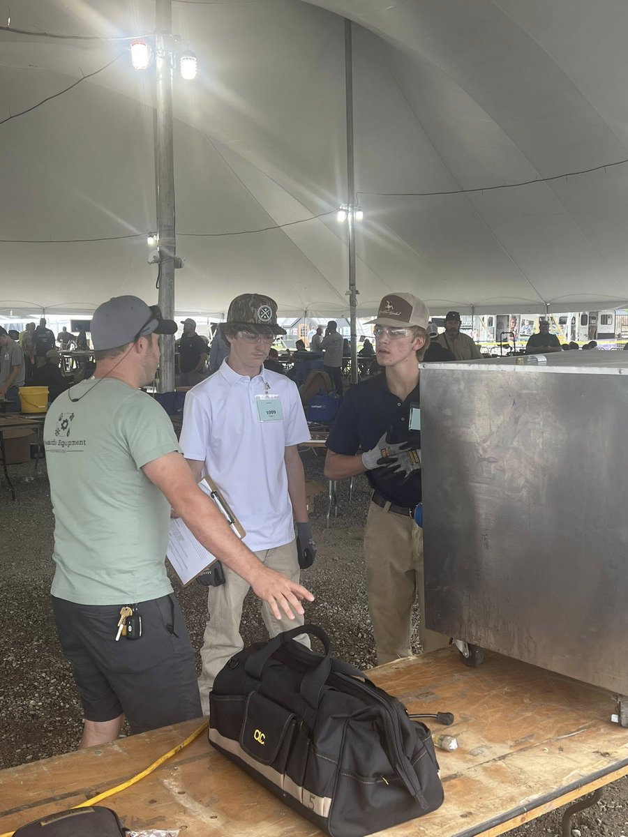 Today we sent Leo, Marshall, Owen, &amp; Seth to the State Fair to compete in HVAC SkillsUSA Competition Everyone did great &amp; 1 team (of 2) landed on the podium. Congrats Owen Agee &amp; Bryson Marshall on winning 3rd place! Great finish out of 15 teams! 
We're proud of you all &amp; Mr H!