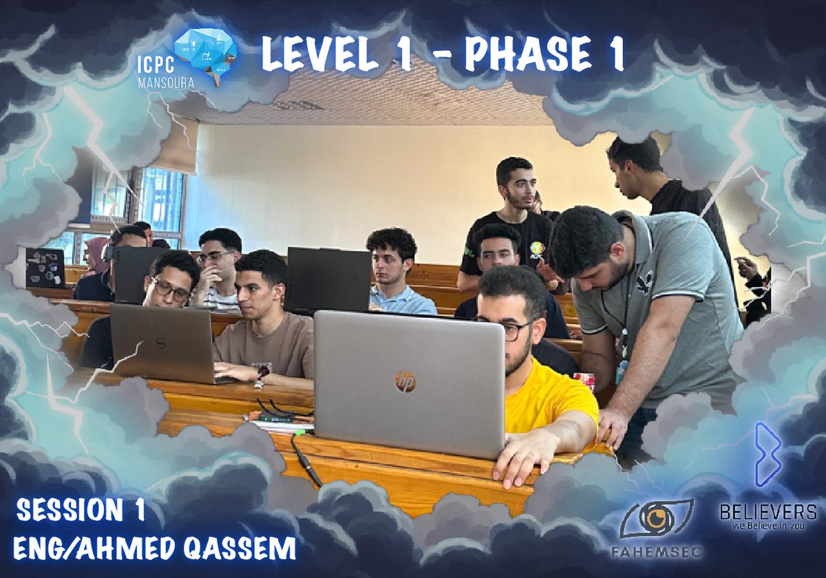 icpc_mansoura's tweet photo. ⚡️ LEVEL 1 – Phase 1 ⚡️
البداية اللي هتفجر الحماس وتفتح الطريق
أول سيشن كان عن Adhocs & Two Pointers، ولسه الجاي مليان تحديات أكبر وأقوى 🤩
📺 تقدروا تشوفوا السيشن على يوتيوب: https://t.co/EFORtm7v95
وكمان دا الشيت: https://t.co/BigGKnHEwe
#Believers #FahemSec https://t.co/OYI6mhHI6E