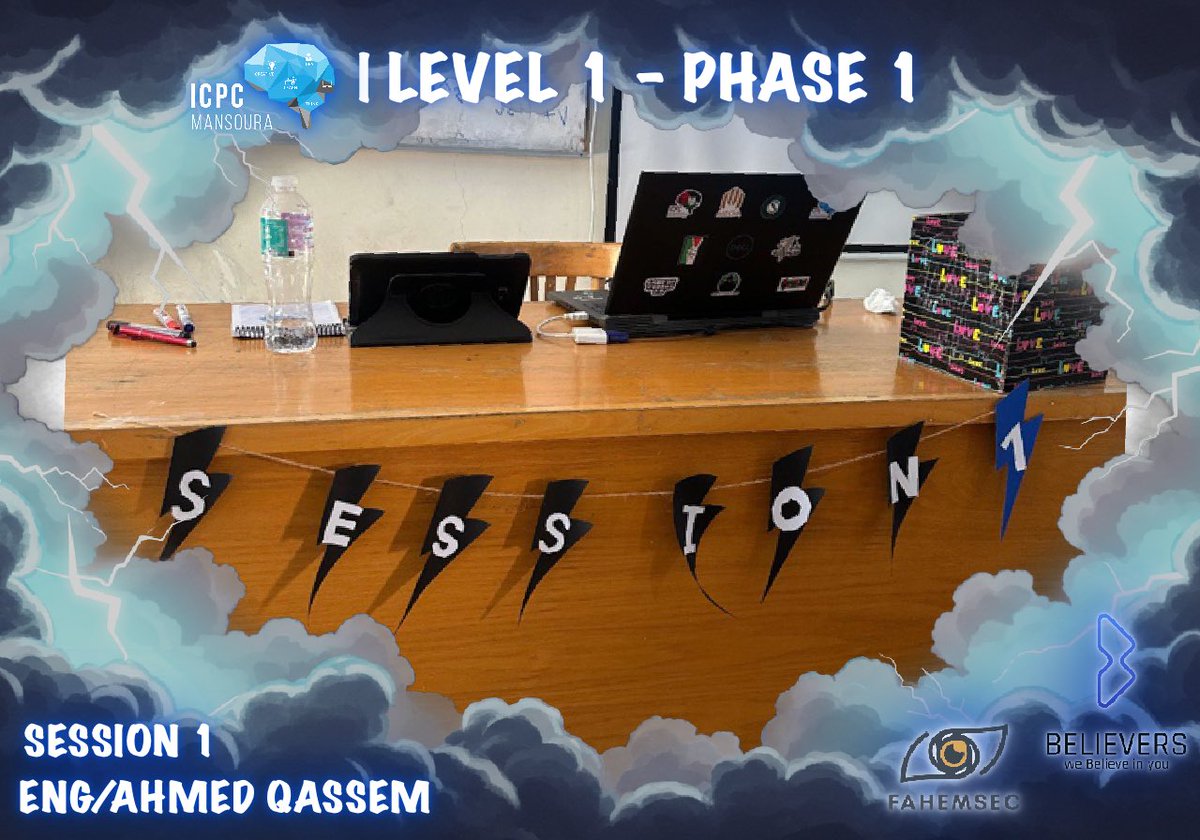 icpc_mansoura's tweet photo. ⚡️ LEVEL 1 – Phase 1 ⚡️
البداية اللي هتفجر الحماس وتفتح الطريق
أول سيشن كان عن Adhocs & Two Pointers، ولسه الجاي مليان تحديات أكبر وأقوى 🤩
📺 تقدروا تشوفوا السيشن على يوتيوب: https://t.co/EFORtm7v95
وكمان دا الشيت: https://t.co/BigGKnHEwe
#Believers #FahemSec https://t.co/OYI6mhHI6E