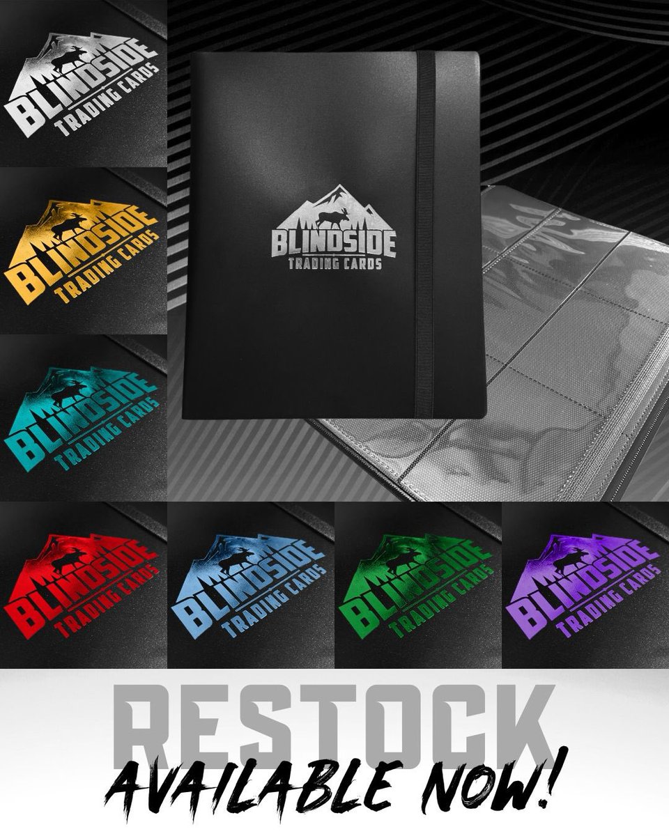 Binders are fully restocked now!

❤️ - blindsidecards.co.uk