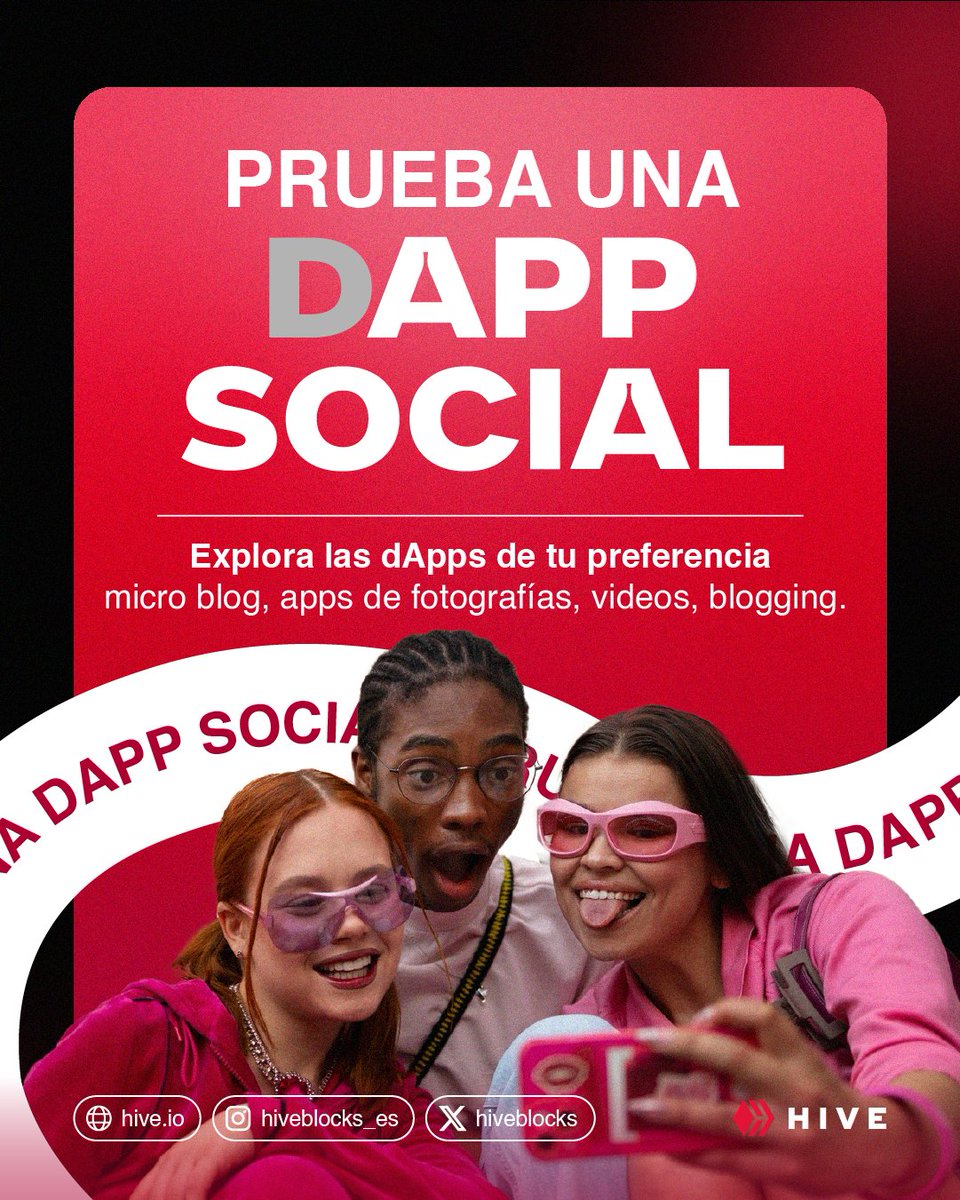 De simples espectadores a usuarios activos en #blockchain: redes sociales conectadas a esta tecnología abren la puerta a:

♦️ Recompensas en cripto
♦️ Propiedad real del contenido
♦️ Nuevas oportunidades

Únete a Hive.