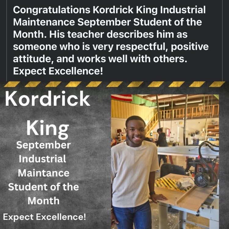 SenatobiaHS's tweet photo. 👀Look who is the CTC Student of the Month, Kordrick King!! 👑 #tobiePRIDE #GOW25 https://t.co/GS8YiEG9e0