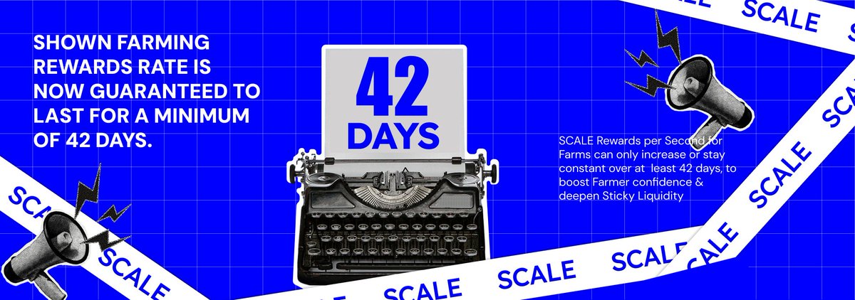 1.) What we have done so far: 4 weeks locked in!

New branding, new direction. Bigger vision!

A little thread 🧵:

They say "42" is the answer to everything.
For us, it’s the answer for better farming.

We moved from weekly reward cycles to 6 weeks (42 days). Farmers need more