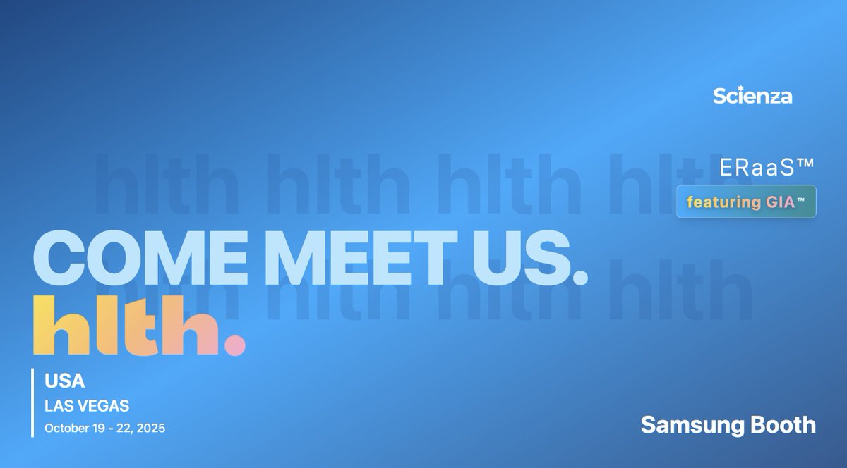 DavidKaiser369's tweet photo. Who is attending @HLTH2025 this October in Vegas? Feel free to stop by the Samsung booth where they will be showcasing Scienza's digitalhumanOS healthcare solution on all Galaxy devices and Samsung DeX. #a16z #voiceai #scienzahealth #digitalhumanOS #e2e #cognitivescreening #ERaaS #ExamRoomasaService #smartexamrooms #agentorchestration #speechbiomarkertech