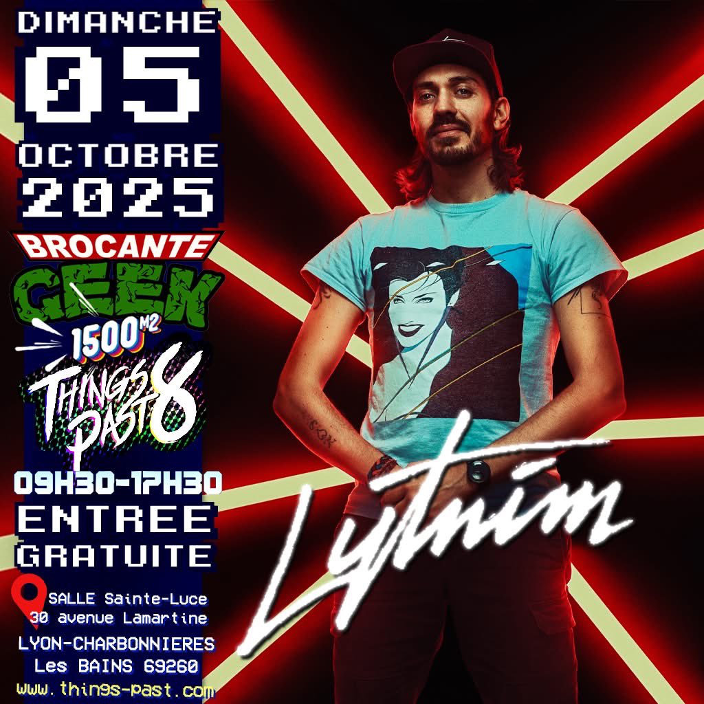 stereotypepast's tweet photo. 0️⃣5️⃣ / 1️⃣0️⃣ / 2️⃣5️⃣
✅ #TP8 /// BROCANTE GEEK & PoP Culture
💥 ENTRÉE 100% GRATUITE !
🚨 LYTNIM au #thingspast 8 !
Il va électriser l’event avec son objectif unique !
⚡️ PORTRAITS WITH ATTITUDE ⚡️
Sous son œil de photographe visionnaire, l’ambiance synthwave prendra vie en images! https://t.co/eqVkAp05t1