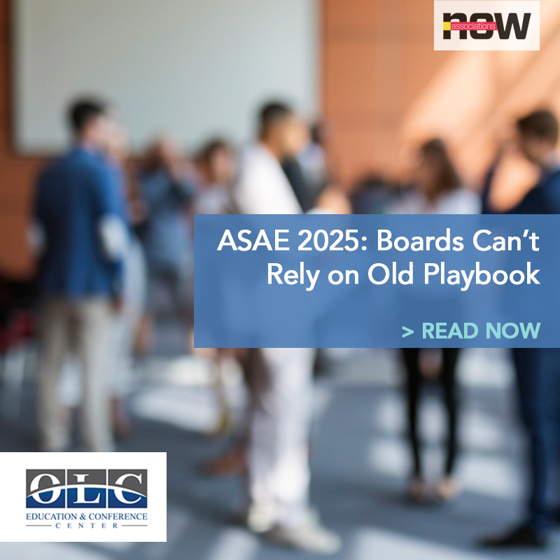 At #ASAE's 2025 Meeting, one theme rang out: boards can’t rely on old playbooks. 3–5 yr plans no longer hold when disruption is constant. Flexibility—scenario planning, crisis response, AI—is essential. Strategy must move as fast as the world

 associationsnow.com/2025/08/three-…

#OLCEvents